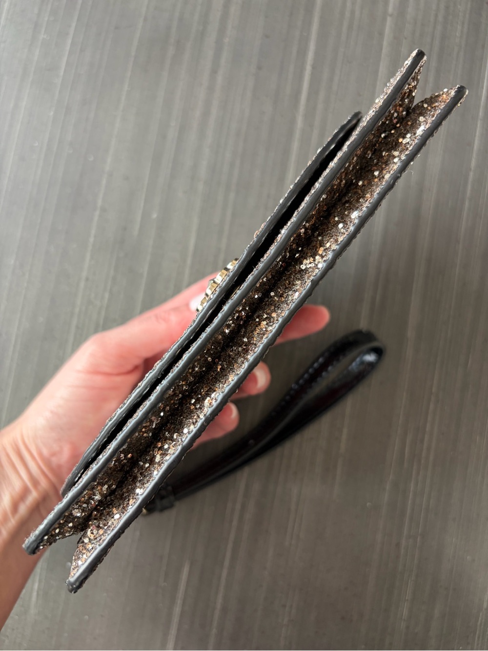Kate Spade Odette Glitter Wristlet Wallet NWOT - Picture 4 of 7